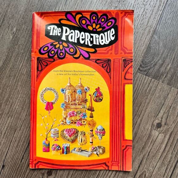 Vintage 1970s The Paper Tique Paper Crafts Booklet Kleenex Tissue Boutique - Picture 1 of 11